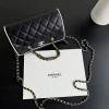 1d063134-fb532b6e5e5f.webp Chanel Spring Summer 2025 Pre-collection Clutch With Chain Lambskin Black 18.5cm/ 7.3inches, Designer Handbags, Women’s Purse, luxury bags, Chanel bags