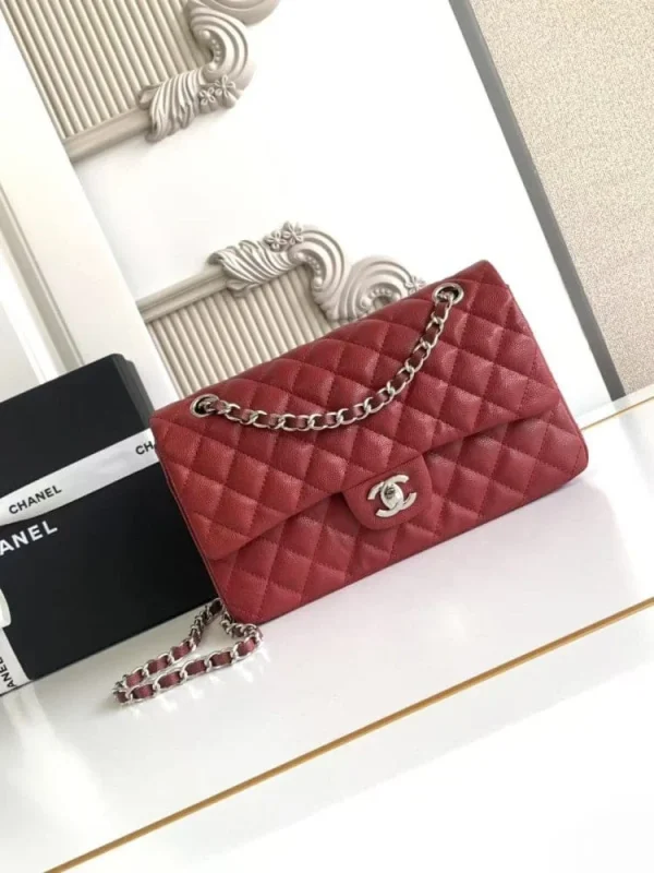 1fa820f5-c0dde29722d9.webp Chanel Classic Flap Bag 25 cm Red Silver-Tone Hardware A01112, Designer Handbag, Women’s Purse, Designer Handbags, Women’s Purse, luxury bags, Chanel bags