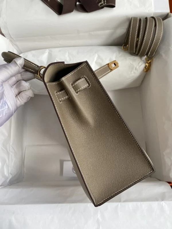 Hermes Kelly 25 Bag In Light Beige Epsom Leather For Women 25cm/10in