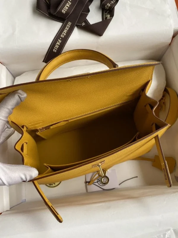 20.2-5feea03be816.webp Hermes Kelly 25 Bag In Mustard Yellow Epsom Leather For Women 25cm/10in