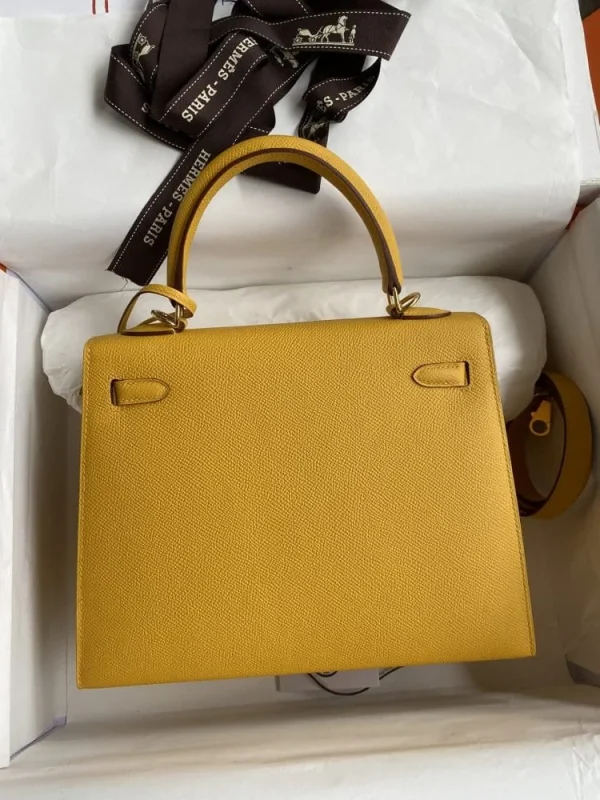 20.7-a5123c10c9cd.webp Hermes Kelly 25 Bag In Mustard Yellow Epsom Leather For Women 25cm/10in