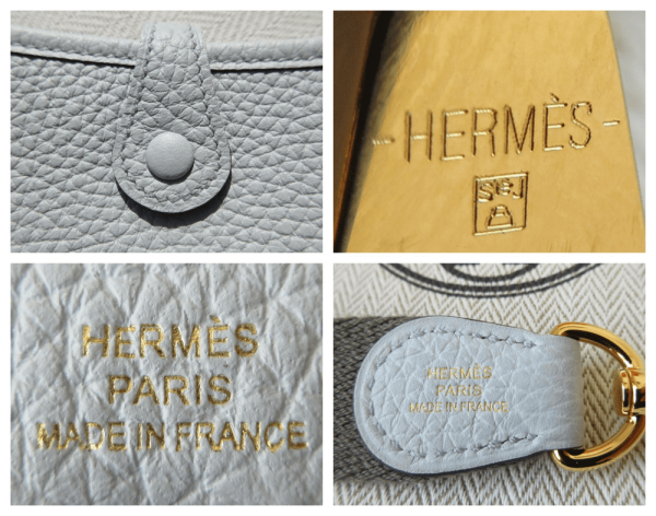 Hermes Evelyne Mini Amazone 16 in Bleu Shiny Gold Hardware 18cm