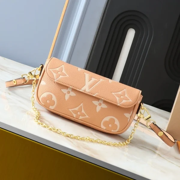 213-1-1-43e1d7275546.webp Louis Vuitton Ivy Bag Monogram Empreinte Cream 23.5Cm M12758, Designer Handbags, Womens Purse, luxury bags