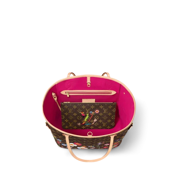 Louis Vuitton LV x TM Neverfull MM Monogram Coated Canvas 31cm M13271, Designer Handbags, Womens Purse, luxury bags