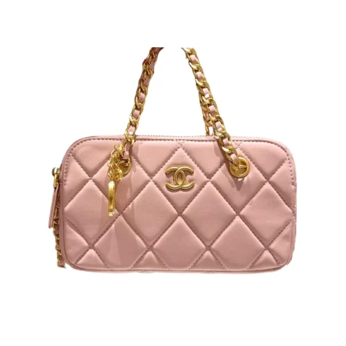 220-b807bf75ba49.webp Chanel Matelasse Flap Bag With Chain Pink 20Cm/7.9in, Designer Handbags, Women’s Purse, luxury bags, Chanel bags