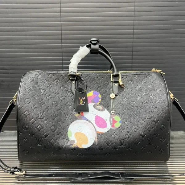 233-3-55860c0d241f.webp Louis Vuitton X Takashi Murakami Keepall Black 45Cm, Designer Handbags, Womens Purse, luxury bags