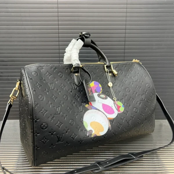 237-3-8552e9463721.webp Louis Vuitton X Takashi Murakami Keepall Black 45Cm, Designer Handbags, Womens Purse, luxury bags