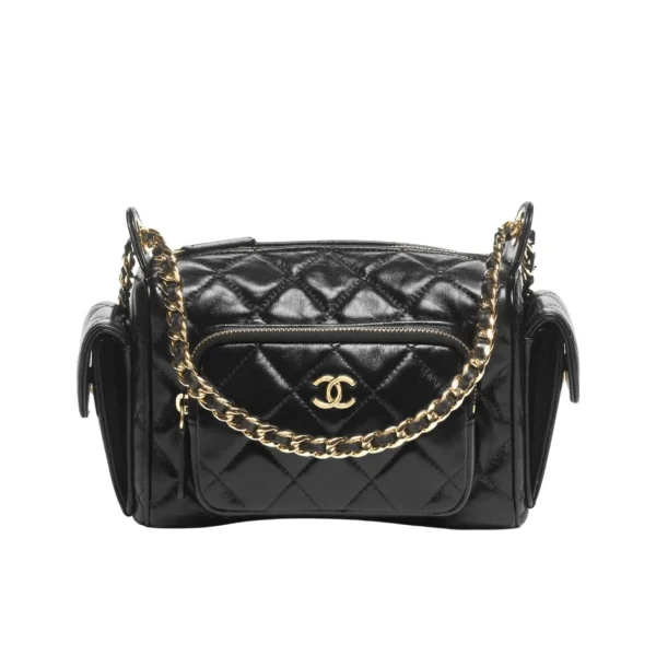 Chanel Small Camera Case Bag Black 23Cm/9.1in As5220 B18234 94305, Designer Handbags, Women’s Purse, luxury bags, Chanel bags