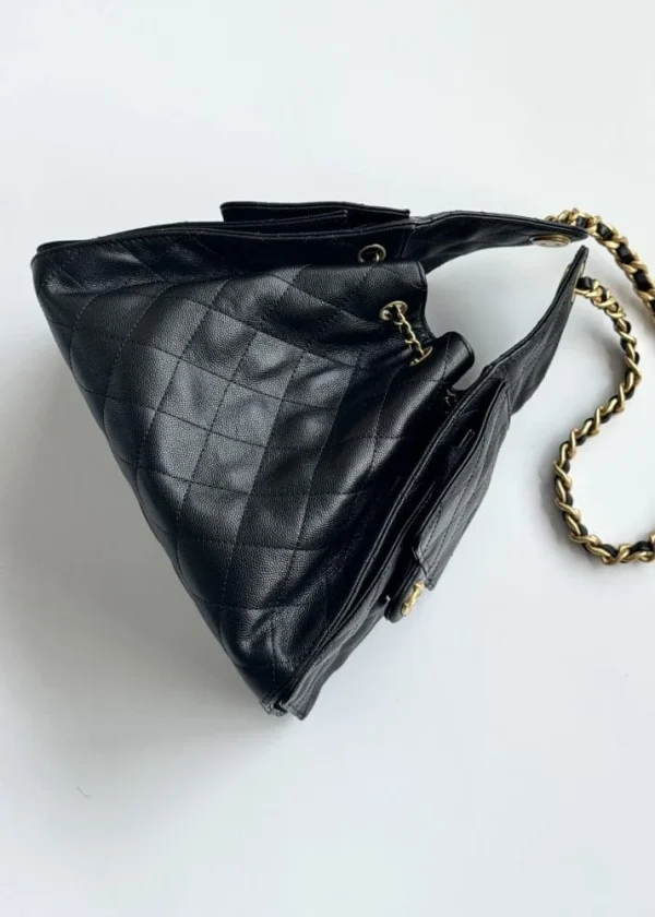 24436dbf-f550ea06690d.webp Chanel crossbody bag 25 Small Handbag Grained Calfskin & Gold-Tone Metal Black 30cm/11.8in, Designer Handbags, Women’s Purse, luxury bags, Chanel bags
