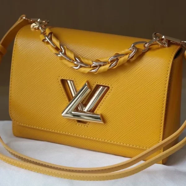252-3-692ff2945ff8.webp Louis Vuitton Twist Mm Cowhide Leather Handbag Sunflower Yellow 23Cm, Designer Handbags, Womens Purse, luxury bags