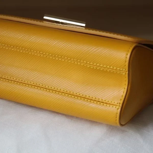 256-4-e215e388e65e.webp Louis Vuitton Twist Mm Cowhide Leather Handbag Sunflower Yellow 23Cm, Designer Handbags, Womens Purse, luxury bags