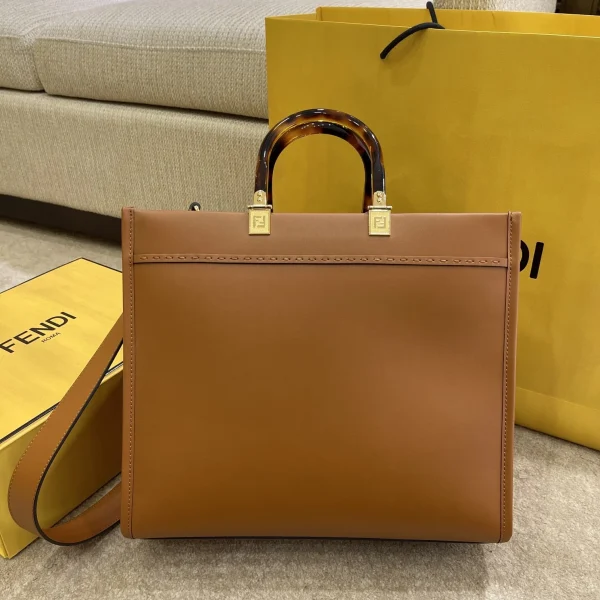 26724699-91349a08fe18.webp Fendi Sunshine Medium Leather Brown Shopper 35Cm