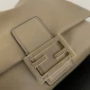Fendi Mamma Baguette Medium Dove Grey Nappa Leather Bag 26.5cm
