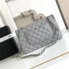 2e4d6743-679ed31f8401.webp Chanel Classic Flap Bag 25 cm Grey Silver- Tone Hardware A01112, Designer Handbags, Women’s Purse, luxury bags, Chanel bags