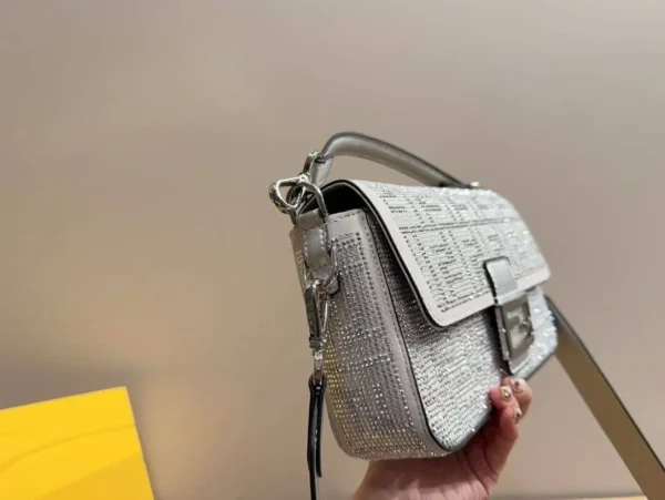 3-2-e77f71bce029.webp Fendi Baguette Silver Crystal Trim 25Cm