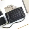 314ab914-85d570cd800d.webp Chanel Classic Flap Bag 25 cm Black – Silver Tone Hardware A01112, Designer Handbags, Women’s Purse, luxury bags, Chanel bags