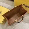 327cd805-ff26e4c3fefd.webp Fendi Sunshine Medium Leather Brown Shopper 35Cm