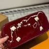 338-2-398519fe617f.webp Louis Vuitton Alma Bb Monogram Vernis Leather Dark Red 23Cm, Designer Handbags, Womens Purse, luxury bags