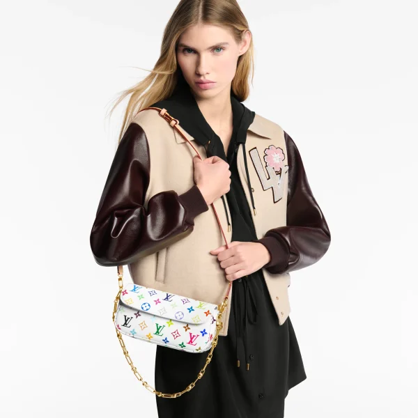 345.webp Louis Vuitton LV x TM Ivy On Chain Bag Multicolor White 23.5cm M27492