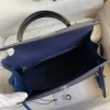 Hermes Kelly 25 Bag In Navy Blue Epsom Leather For Women 25cm/10in