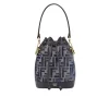 Fendi Mon Tresor Ff Chenille Mini Bag Dark Blue 21Cm