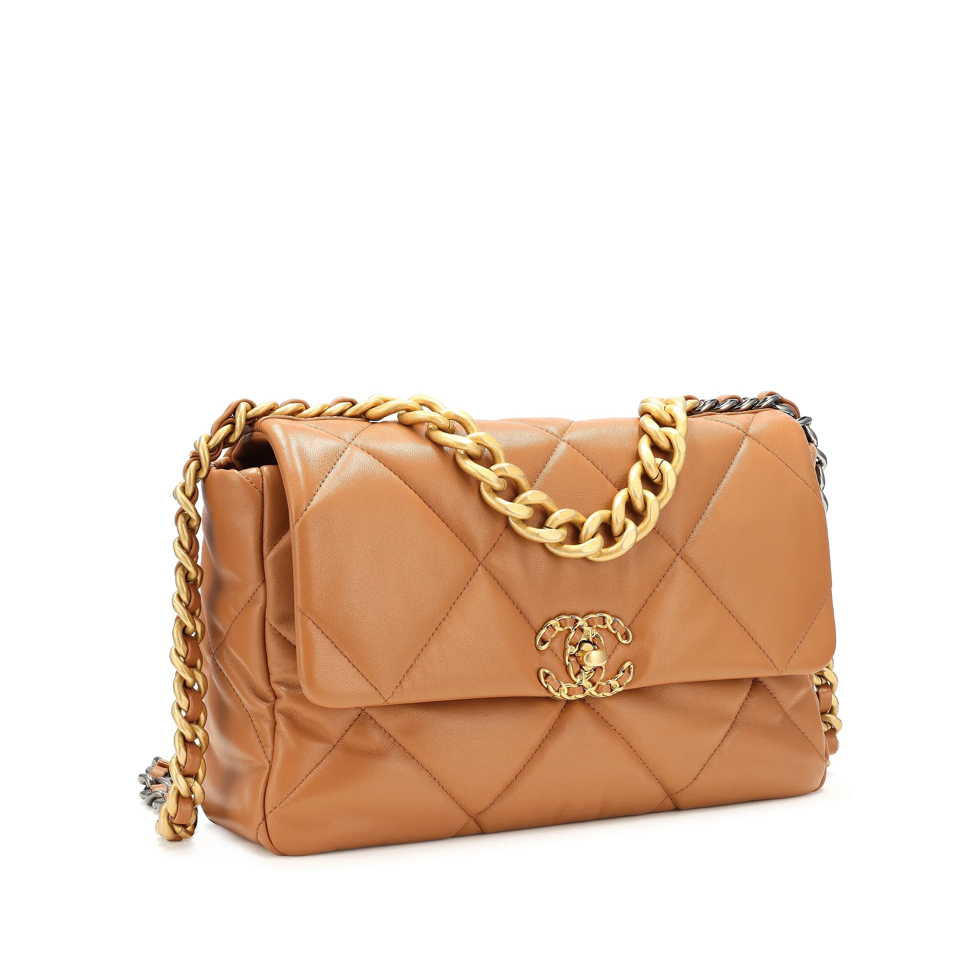 Caramel Quilted Lambskin Medium 19 - view 2
