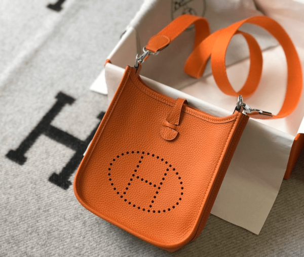 397c61e0-97a18301b803.webp Hermes Evelyne 16 Amazone Bag Orange With Silver Toned Hardware 18cm