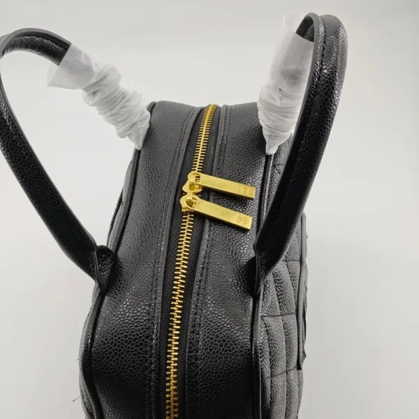 Chanel Quilted Caviar Small Bowler Satchel Black 25Cm/9.8in, Designer Handbags, Women’s Purse, luxury bags, Chanel bags