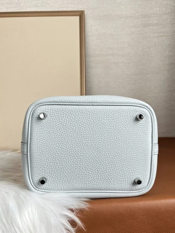 Hermes Picotin Lock 18Cm Gris Pale