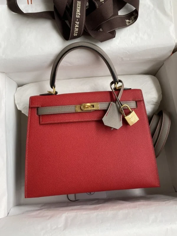 3f-d14cb98e91fb.webp Hermes Kelly 25 Bag In Bright Red Epsom Leather For Women 25cm/10in