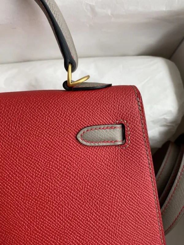 3q-ea7f974fff33.webp Hermes Kelly 25 Bag In Bright Red Epsom Leather For Women 25cm/10in