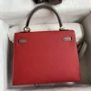 3r-8108c900f53a.webp Hermes Kelly 25 Bag In Bright Red Epsom Leather For Women 25cm/10in