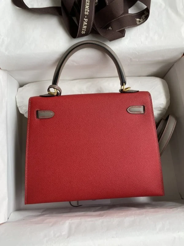 3r-8108c900f53a.webp Hermes Kelly 25 Bag In Bright Red Epsom Leather For Women 25cm/10in