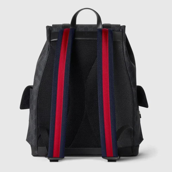 4-2-b1ad042e2cb4.webp Gucci GG Black Large Backpack 792080 Black GG Supreme 35cm/13.8in