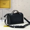 408-3-a90f79aa6d22.webp Fendi Women By The Way Regular Leather Boston Bag Black 28Cm