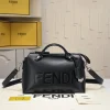 411-4-79ee15516e44.webp Fendi By The Way Medium Tote And Shoulder Bag Black 28Cm