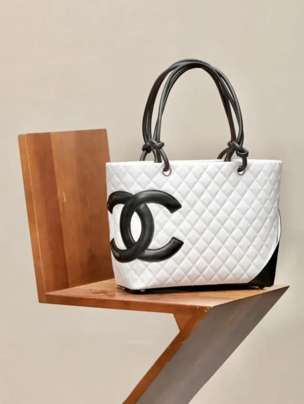 4858f013-9b7d0ae630af.webp Chanel White Cambon Tote Bag White 30cm, Designer Handbags, Women’s Purse, luxury bags, Chanel bags