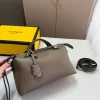 496-2-8d93834dd38a.webp Fendi By The Way Medium Leather Boston Bag Brown 20Cm