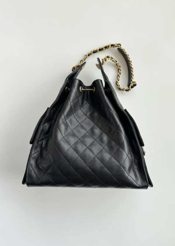 4b6f3e4e-b0a0161d7563.webp Chanel crossbody bag 25 Medium Handbag Grained Calfskin & Gold-Tone Metal Black 40cm/15.7in, Designer Handbags, Women’s Purse, luxury bags, Chanel bags