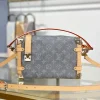 4c2bc82a-953fb347ca33.webp Louis Vuitton Grey Monogram Denim Side Trunk MM M13285 23.5cm/ 9.3in, Designer Handbags, Womens Purse, luxury bags