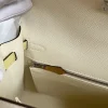 Hermes Kelly 25 Bag In Off White Epsom Leather For Women 25cm/10in