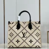 4f5bf983-b554ca1a2167.webp Louis Vuitton Onthego MM Tote Monogram Cream Beige Black 35cm, Designer Handbags, Womens Purse, luxury bags