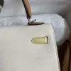 Hermes Kelly 25 Bag In Off White Epsom Leather For Women 25cm/10in