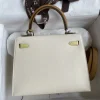 Hermes Kelly 25 Bag In Off White Epsom Leather For Women 25cm/10in
