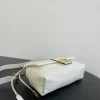 Fendi Mamma Baguette Medium Matcha White Nappa Leather Bag 26.5cm