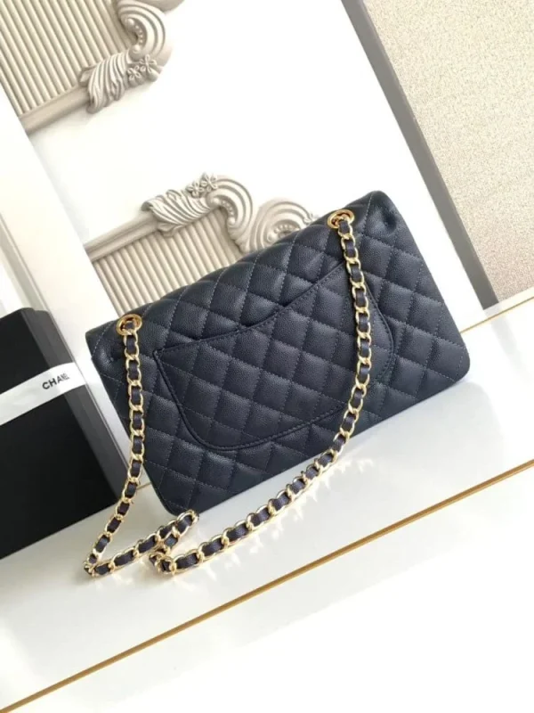 5a22acbe-1-804977e1842c.webp Chanel Classic Flap Bag 25 cm Navy Blue Gold-Tone Hardware A01112, Designer Handbag, Women’s Purse, Designer Handbags, Women’s Purse, luxury bags, Chanel bags