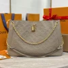 5d94567e-93800cf7da52.webp Louis Vuitton LV Anytime MM Monogram Empreinte Bag Tourterelle Gray M14658 42cm/ 16.5in, Designer Handbags, Womens Purse, luxury bags