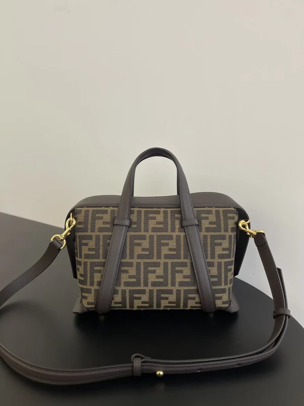5f5c8549-5811481df6b0.webp Fendi Boston 365 Brown Ff Jacquard Fabric Bag 27.5 Cm