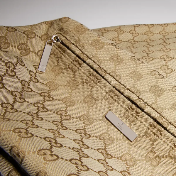 6-1-1-9989e69cc439.webp Gucci Large Gucci Tag Backpack 875226 Sand And Dark Brown 34cm/13.4in