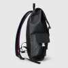 6-2-ac6072357903.webp Gucci GG Black Large Backpack 792080 Black GG Supreme 35cm/13.8in